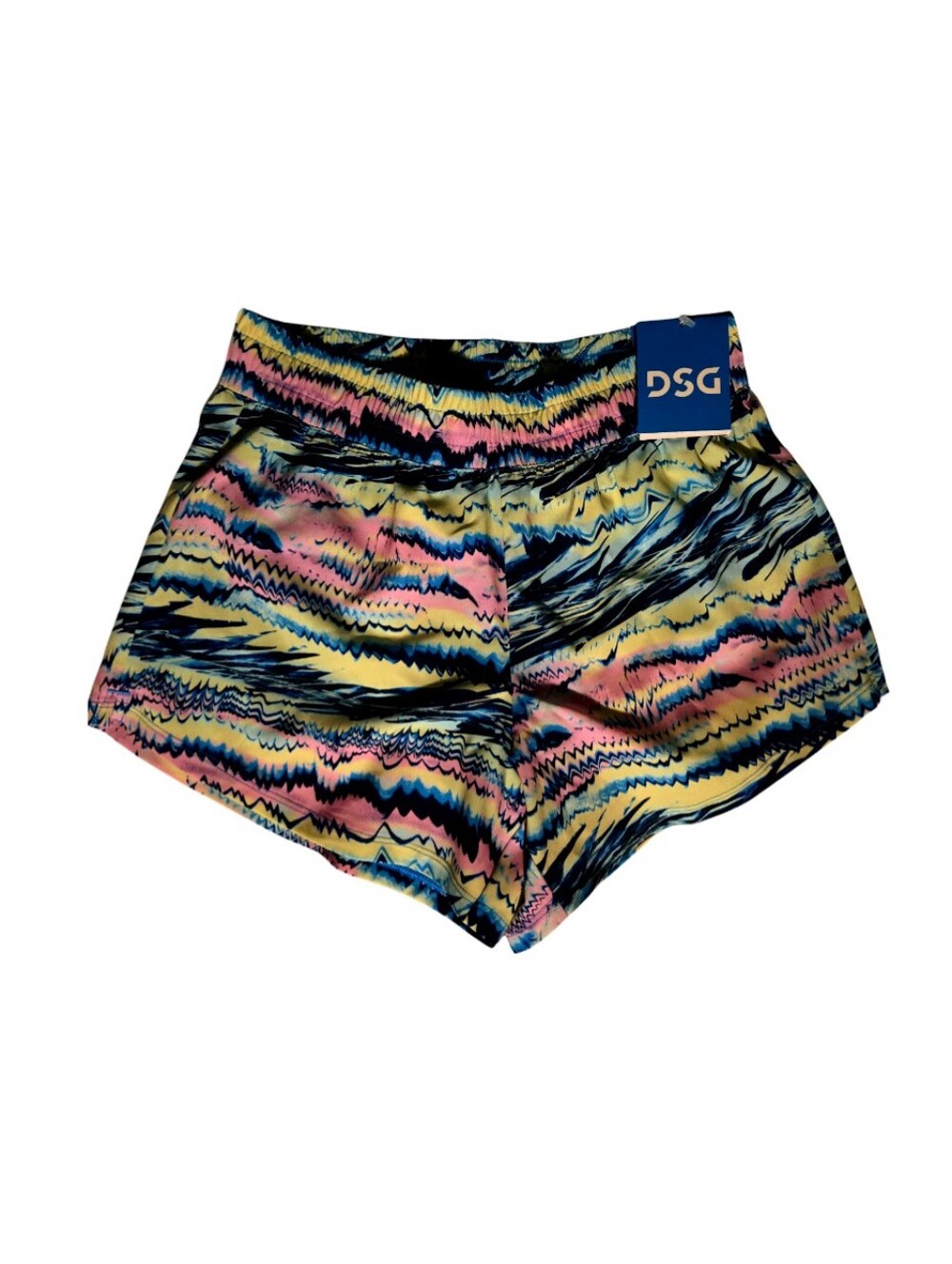 DSG Girl's Stride Pastel Graffiti Lined Active Shorts Size Large
